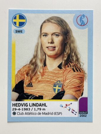 Hedvig Lindahl Sweden Base Panini Womens Euro 2022 Stickers Collection