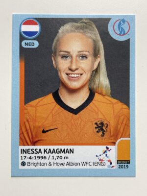 Inessa Kaagman Netherlands Base Panini Womens Euro 2022 Stickers Collection