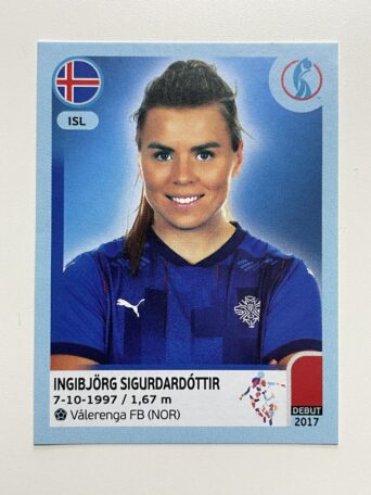 Ingibjorg Sigurdardottir Iceland Base Panini Womens Euro 2022 Stickers Collection