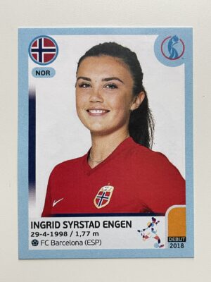 Norwegen Ingrid Syrstad Engen Panini Frauen WM 2019 Sticker 75 