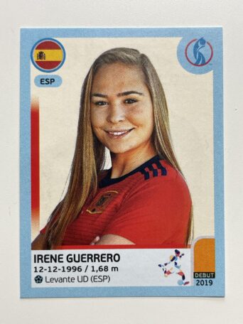 Irene Guerrero Spain Base Panini Womens Euro 2022 Stickers Collection