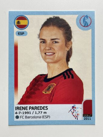 Irene Paredes Spain Base Panini Womens Euro 2022 Stickers Collection
