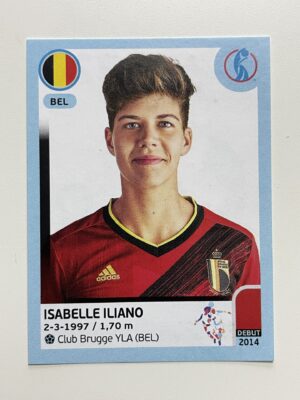 Isabelle Iliano Belgium Base Panini Womens Euro 2022 Stickers Collection