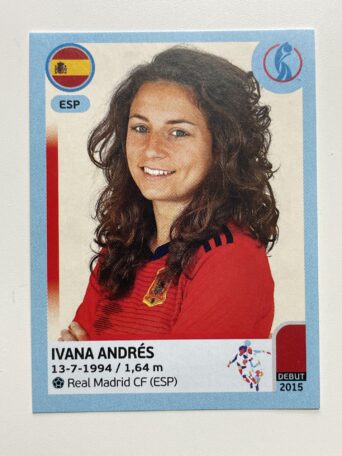 Ivana Andres Spain Base Panini Womens Euro 2022 Stickers Collection