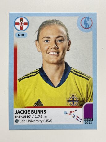 Jackie Burns Northern Ireland Base Panini Womens Euro 2022 Stickers Collection