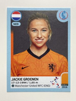Jackie Groenen Netherlands Base Panini Womens Euro 2022 Stickers Collection