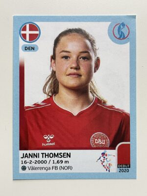 Janni Thomsen Denmark Base Panini Womens Euro 2022 Stickers Collection