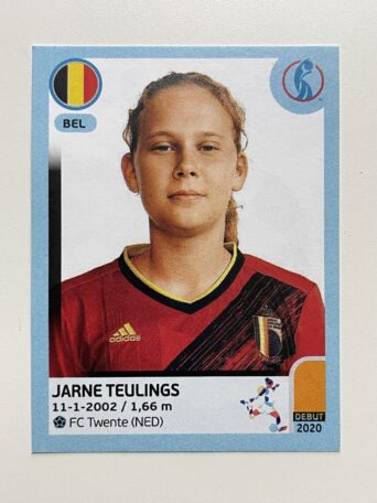 Jarne Teulings Belgium Base Panini Womens Euro 2022 Stickers Collection