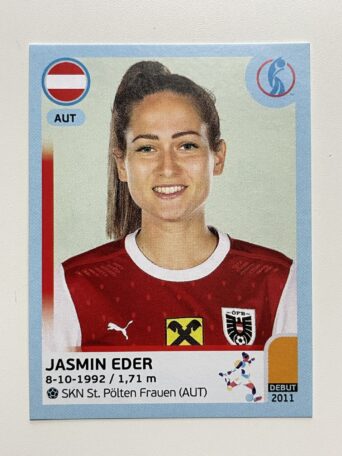 Jasmin Eder Austria Base Panini Womens Euro 2022 Stickers Collection