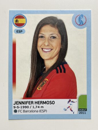 Jennifer Hermoso Spain Base Panini Womens Euro 2022 Stickers Collection