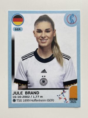 Jule Brand Germany Base Panini Womens Euro 2022 Stickers Collection