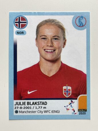 Julie Blakstad Norway Base Panini Womens Euro 2022 Stickers Collection