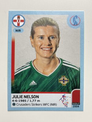 Julie Nelson Northern Ireland Base Panini Womens Euro 2022 Stickers Collection