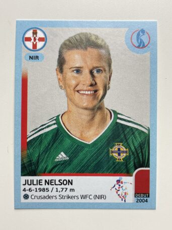 Julie Nelson Northern Ireland Base Panini Womens Euro 2022 Stickers Collection