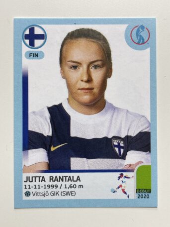 Jutta Rantala Finland Base Panini Womens Euro 2022 Stickers Collection