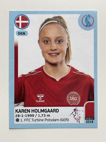 Karen Holmgaard Denmark Base Panini Womens Euro 2022 Stickers Collection