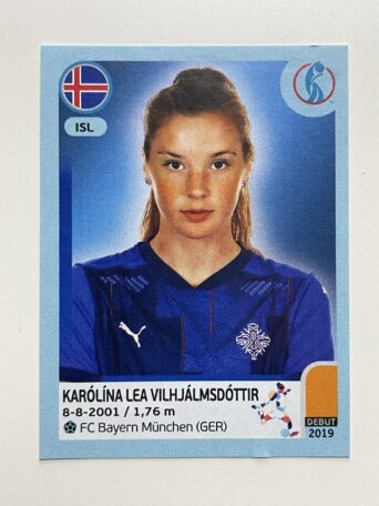 Karolina Lea Vilhjalmsdottir Iceland Base Panini Womens Euro 2022 Stickers Collection