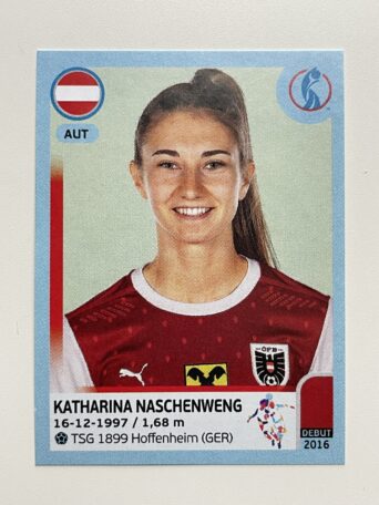 Katharina Naschenweng Austria Base Panini Womens Euro 2022 Stickers Collection