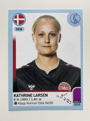 Kathrine Larsen Denmark Base Panini Womens Euro 2022 Stickers Collection