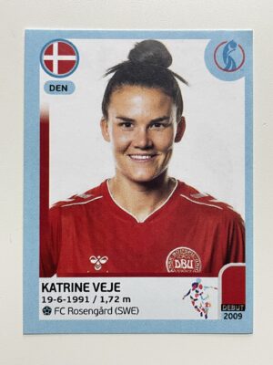 Katrine Veje Denmark Base Panini Womens Euro 2022 Stickers Collection