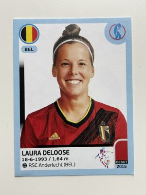 Laura Deloose Belgium Base Panini Womens Euro 2022 Stickers Collection