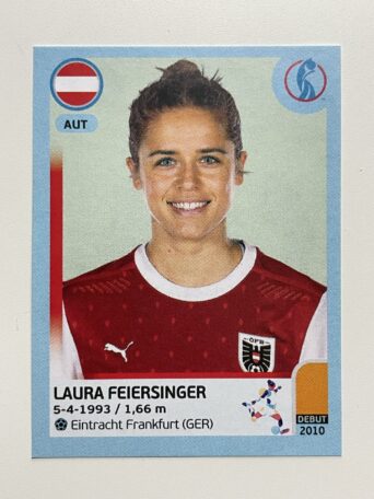 Laura Feiersinger Austria Base Panini Womens Euro 2022 Stickers Collection