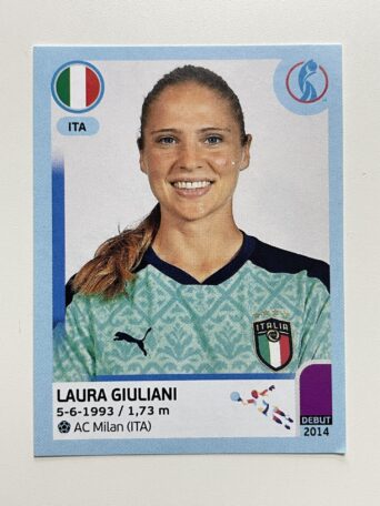 Laura Giuliani Italy Base Panini Womens Euro 2022 Stickers Collection
