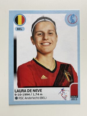 Laura de Neve Belgium Base Panini Womens Euro 2022 Stickers Collection