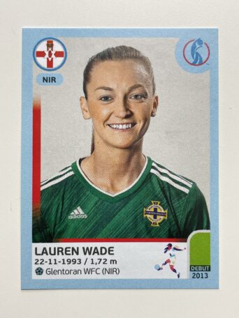 Lauren Wade Northern Ireland Base Panini Womens Euro 2022 Stickers Collection
