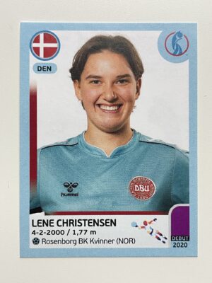 Lene Cristensen Denmark Base Panini Womens Euro 2022 Stickers Collection