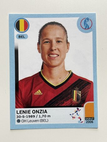 Lenie Onzia Belgium Base Panini Womens Euro 2022 Stickers Collection