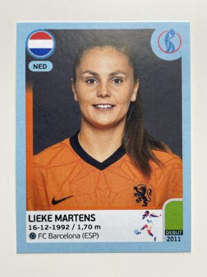 Lieke Martens Netherlands Base Panini Womens Euro 2022 Stickers Collection