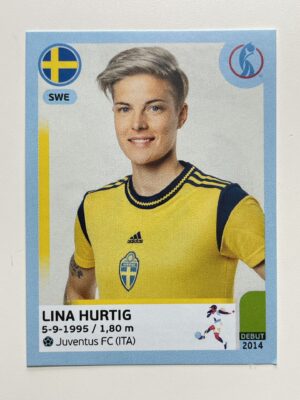 Lina Hurtig Sweden Base Panini Womens Euro 2022 Stickers Collection