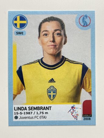 Linda Sembrant Sweden Base Panini Womens Euro 2022 Stickers Collection