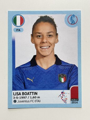 Lisa Boattin Italy Base Panini Womens Euro 2022 Stickers Collection
