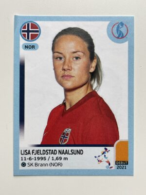 Lisa Fjeldstad Naalsund Norway Base Panini Womens Euro 2022 Stickers Collection