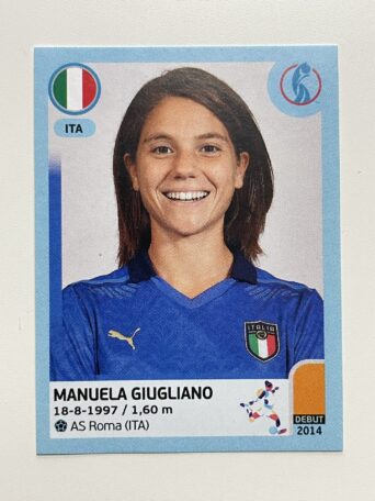 Manuela Giugliano Italy Base Panini Womens Euro 2022 Stickers Collection
