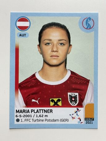 Maria Plattner Austria Base Panini Womens Euro 2022 Stickers Collection