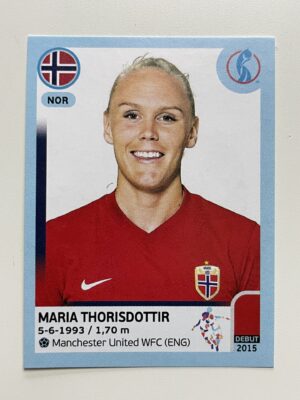 Maria Thorisdottir Norway Base Panini Womens Euro 2022 Stickers Collection