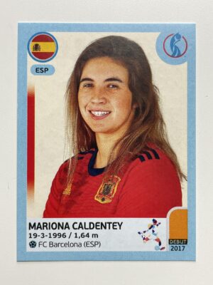 Mariona Caldentey Spain Base Panini Womens Euro 2022 Stickers Collection