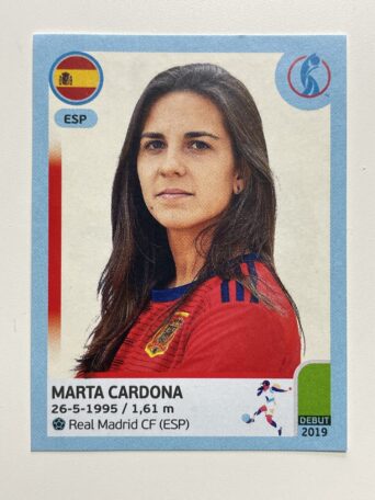 Marta Cardona Spain Base Panini Womens Euro 2022 Stickers Collection
