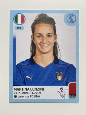 Martina Lenzini Italy Base Panini Womens Euro 2022 Stickers Collection