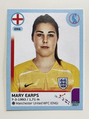 Mary Earps England Base Panini Womens Euro 2022 Stickers Collection
