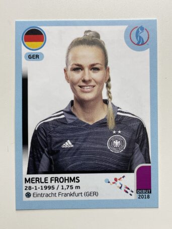 Merle Frohms Germany Base Panini Womens Euro 2022 Stickers Collection