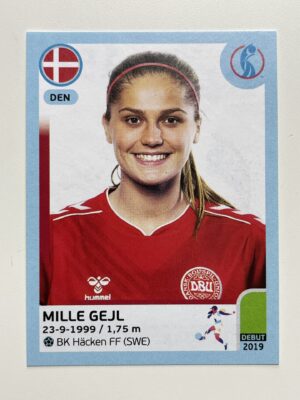 Mille Gejl Denmark Base Panini Womens Euro 2022 Stickers Collection