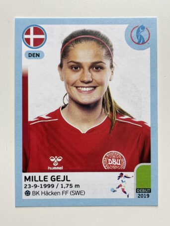 Mille Gejl Denmark Base Panini Womens Euro 2022 Stickers Collection