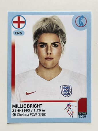 Millie Bright England Base Panini Womens Euro 2022 Stickers Collection