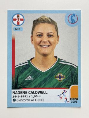 Nadene Caldwell Northern Ireland Base Panini Womens Euro 2022 Stickers Collection