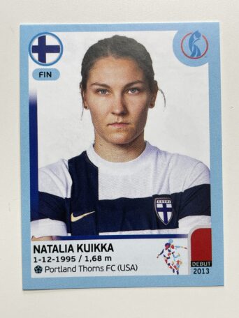 Natalia Kuikka Finland Base Panini Womens Euro 2022 Stickers Collection