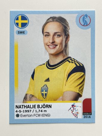 Nathalie Bjorn Sweden Base Panini Womens Euro 2022 Stickers Collection